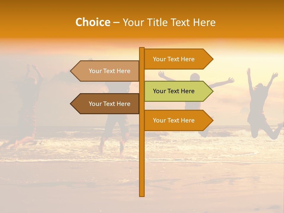 Holiday Together Jump PowerPoint Template