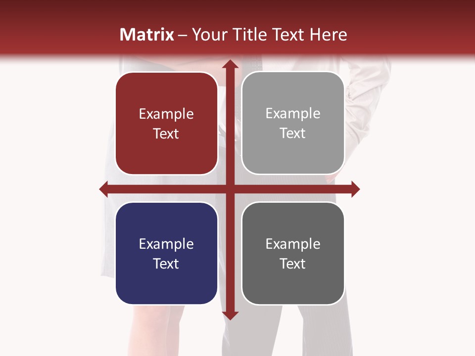 Portrait Team Four PowerPoint Template