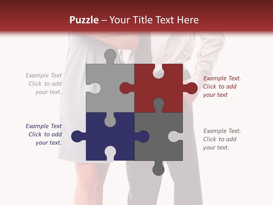 Portrait Team Four PowerPoint Template