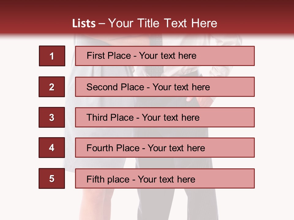 Portrait Team Four PowerPoint Template