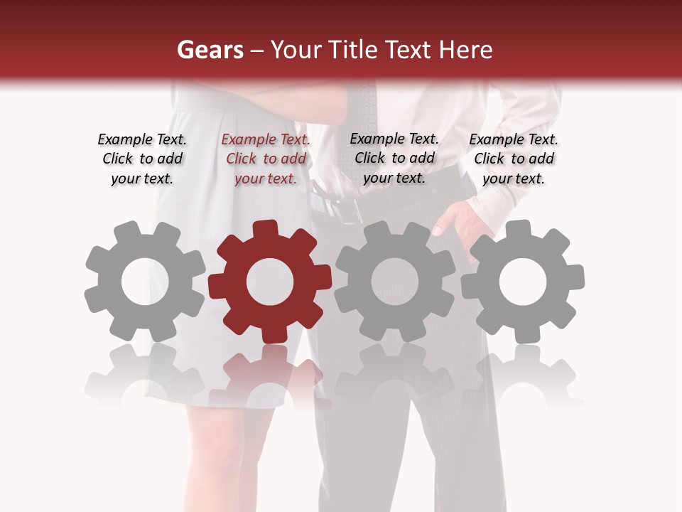 Portrait Team Four PowerPoint Template