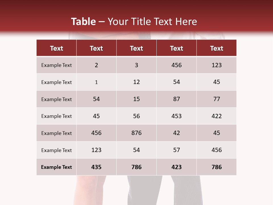 Portrait Team Four PowerPoint Template