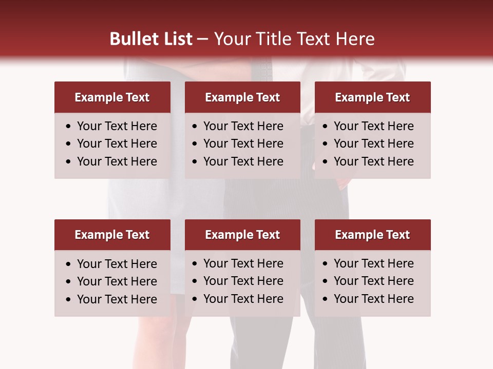 Portrait Team Four PowerPoint Template