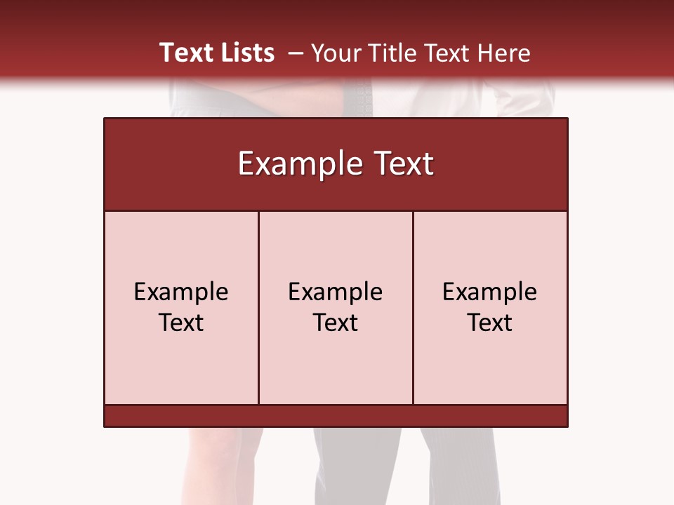 Portrait Team Four PowerPoint Template