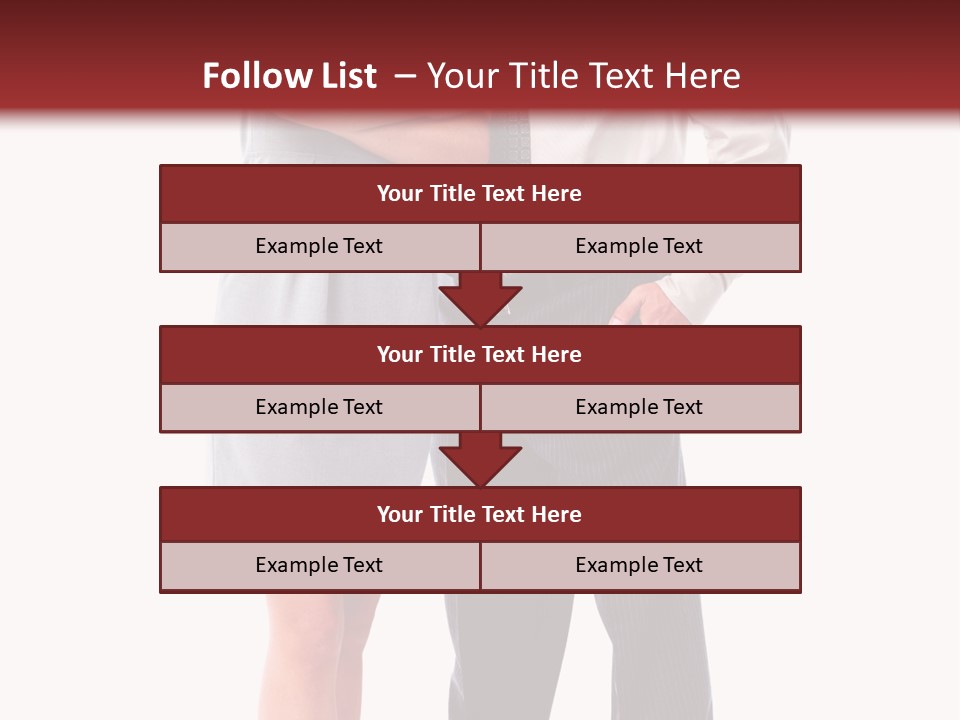 Portrait Team Four PowerPoint Template