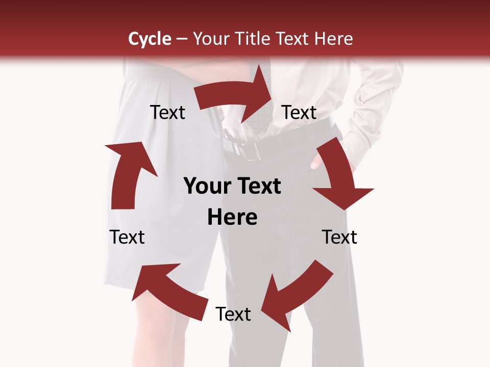 Portrait Team Four PowerPoint Template