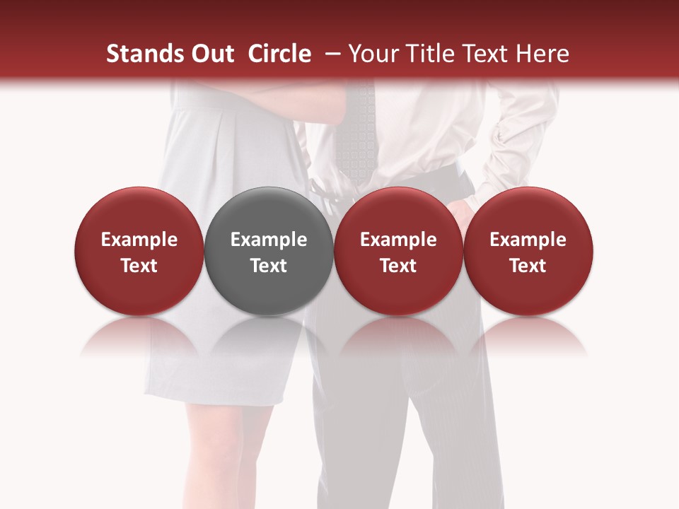 Portrait Team Four PowerPoint Template