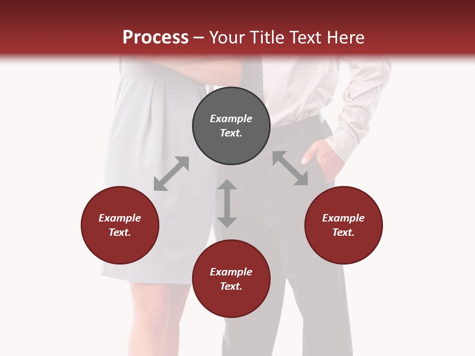 Portrait Team Four PowerPoint Template