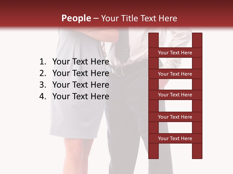 Portrait Team Four PowerPoint Template