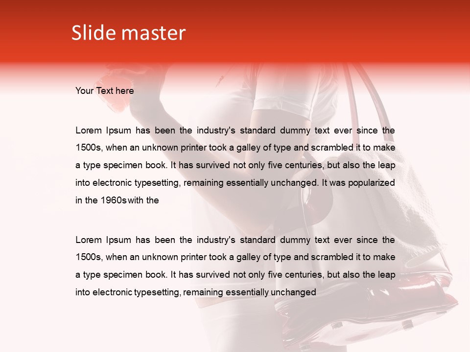 Physical Activity Sports Bag Gym PowerPoint Template