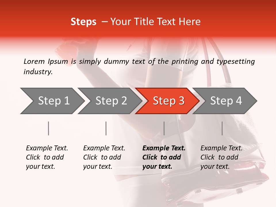 Physical Activity Sports Bag Gym PowerPoint Template