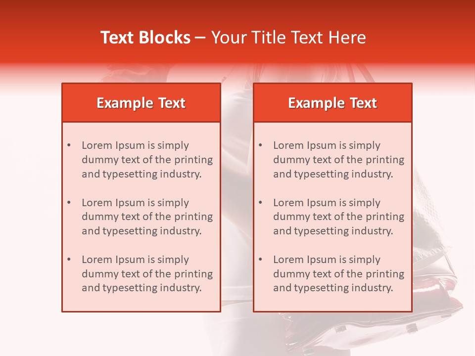 Physical Activity Sports Bag Gym PowerPoint Template