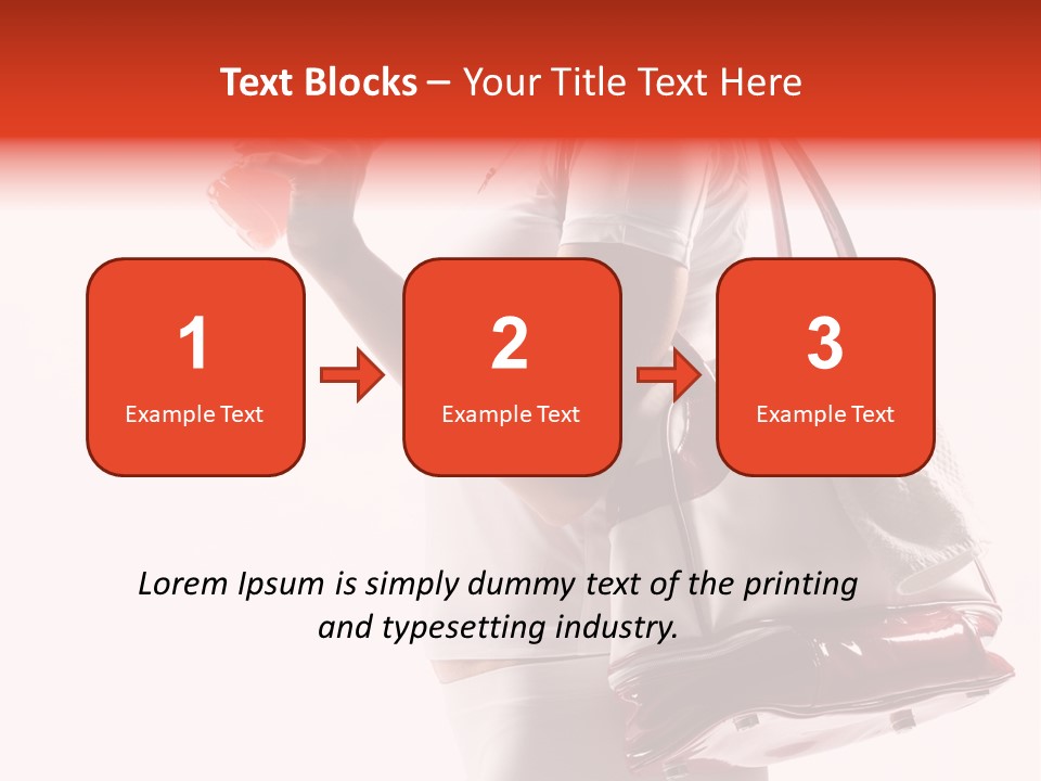 Physical Activity Sports Bag Gym PowerPoint Template