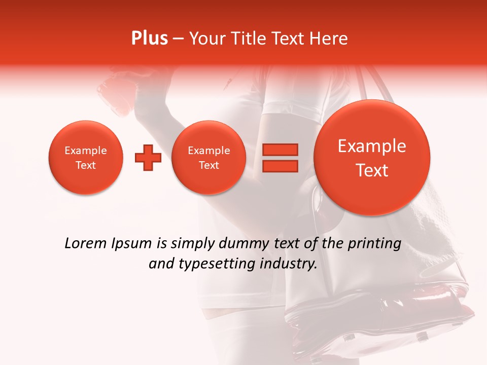 Physical Activity Sports Bag Gym PowerPoint Template