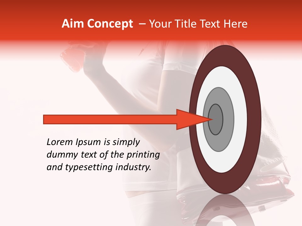 Physical Activity Sports Bag Gym PowerPoint Template