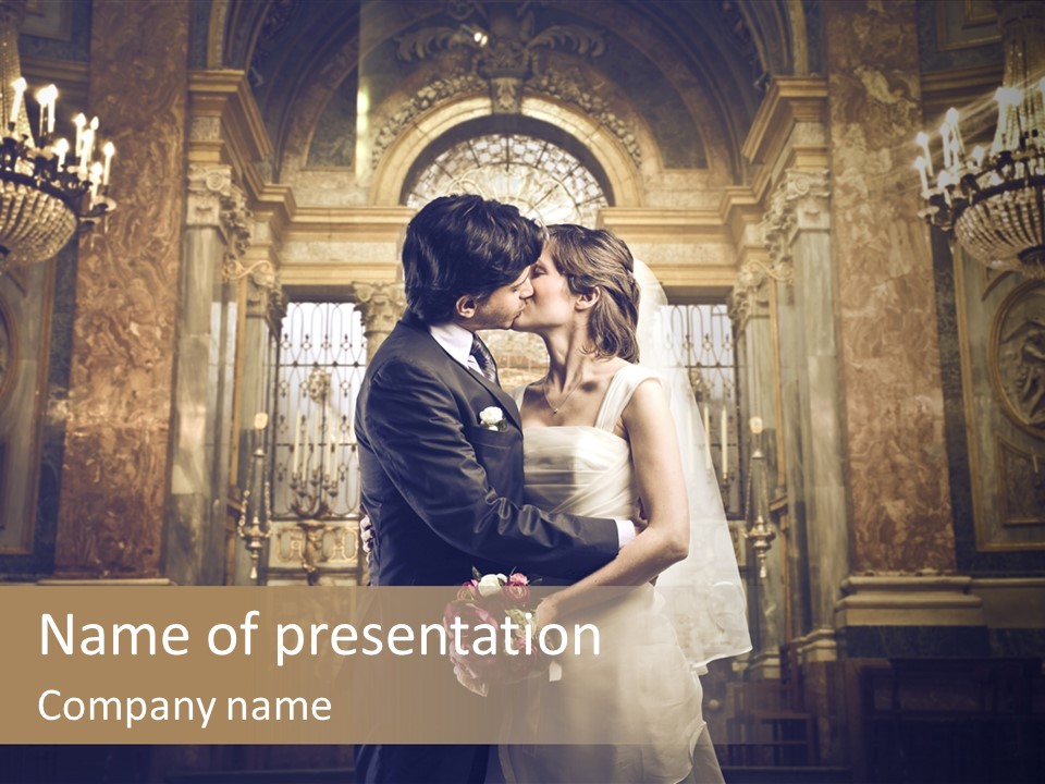 Love Girl Bride PowerPoint Template