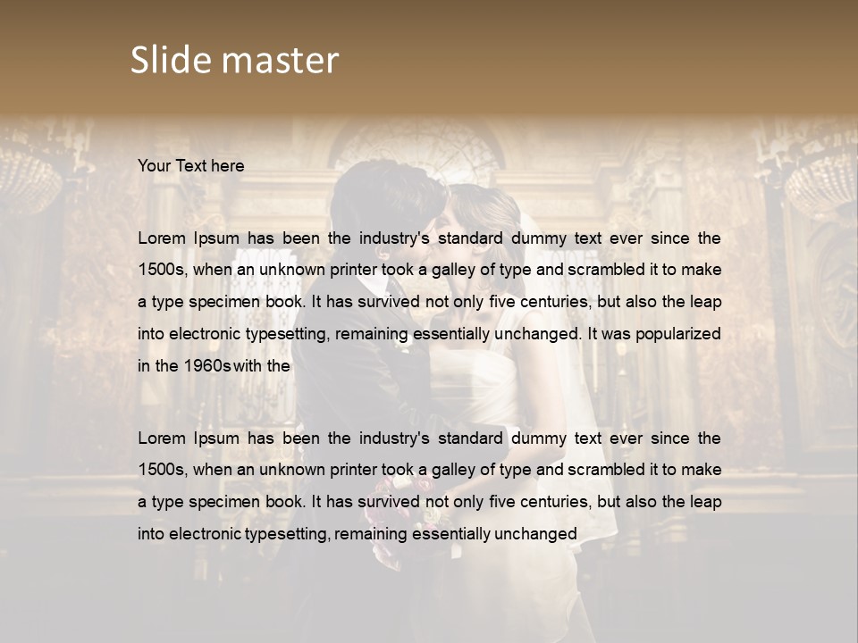 Love Girl Bride PowerPoint Template