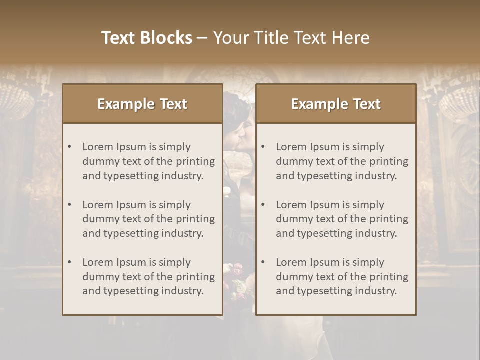 Love Girl Bride PowerPoint Template