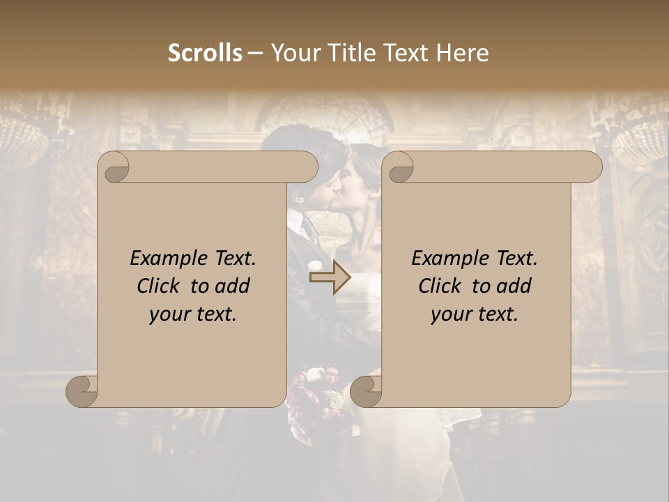 Love Girl Bride PowerPoint Template