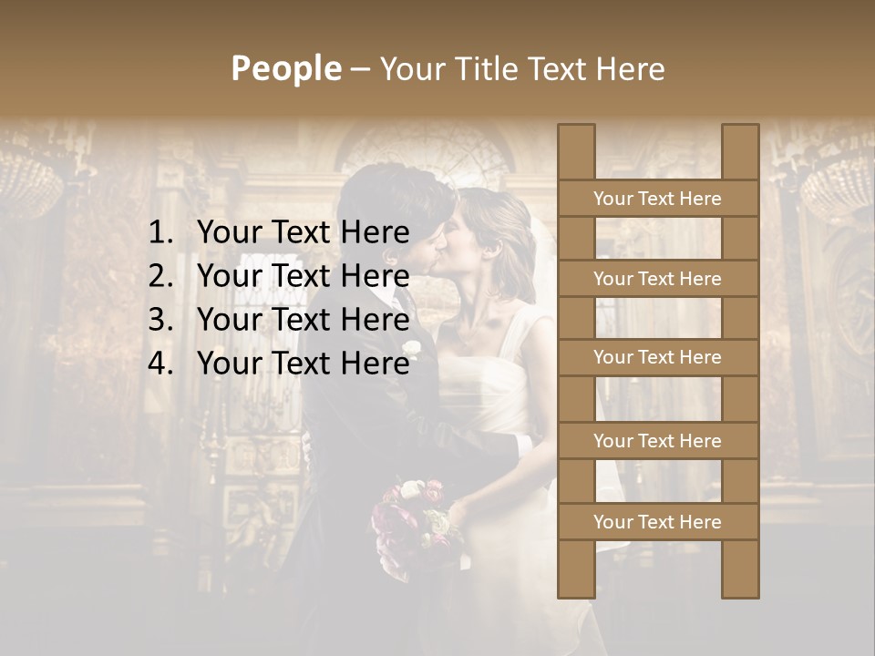 Love Girl Bride PowerPoint Template