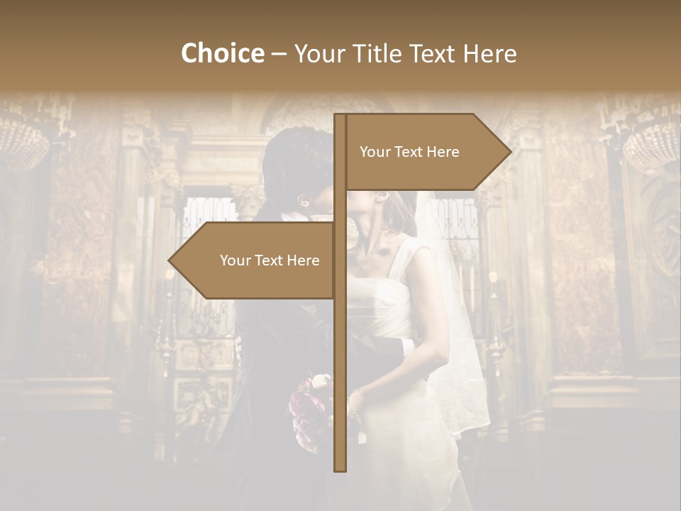 Love Girl Bride PowerPoint Template