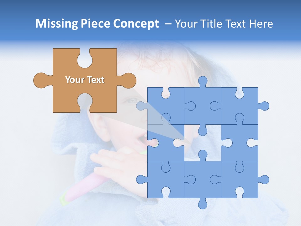 Health Mouth Boy PowerPoint Template