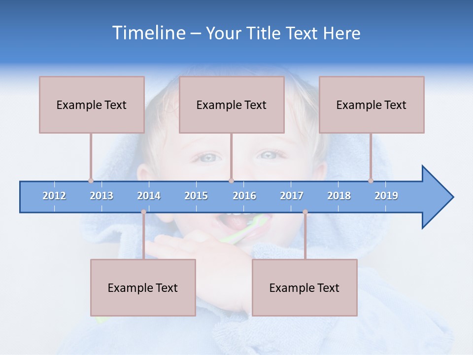 Health Mouth Boy PowerPoint Template