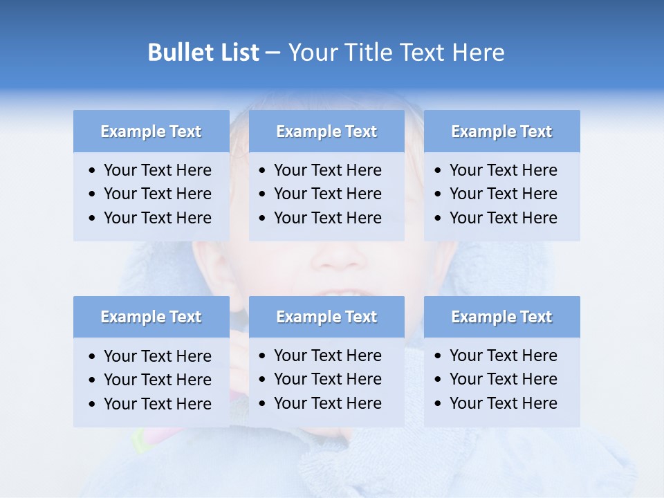 Health Mouth Boy PowerPoint Template