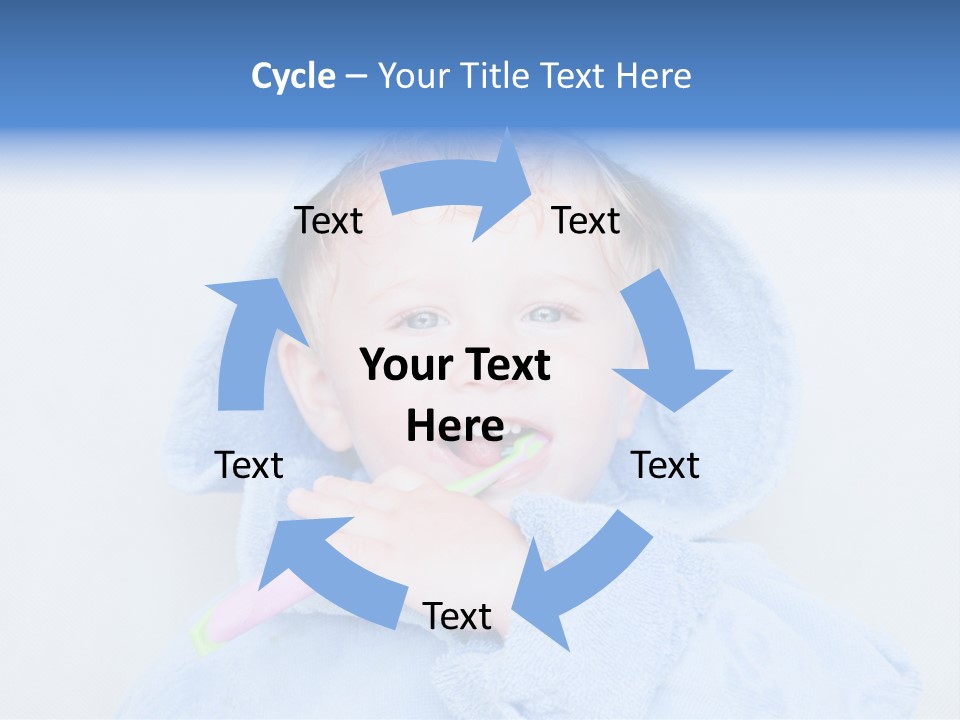 Health Mouth Boy PowerPoint Template