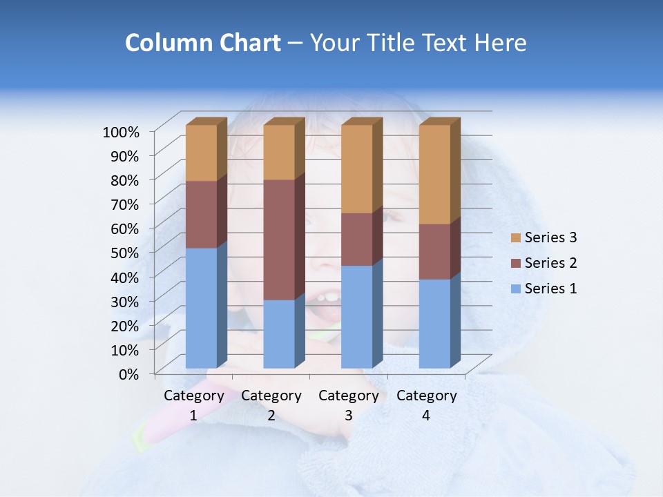 Health Mouth Boy PowerPoint Template