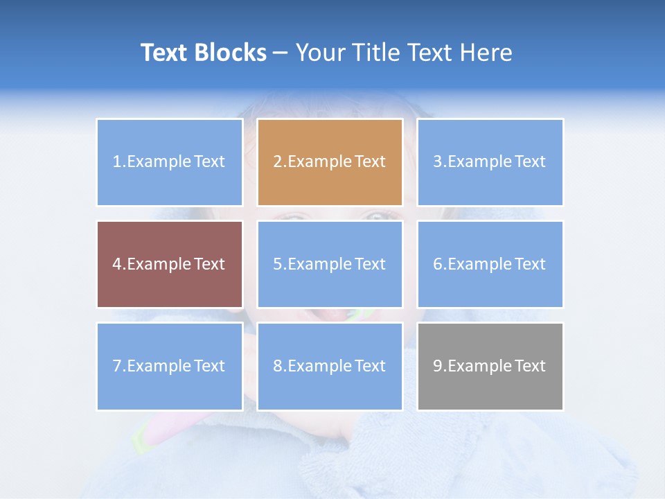 Health Mouth Boy PowerPoint Template