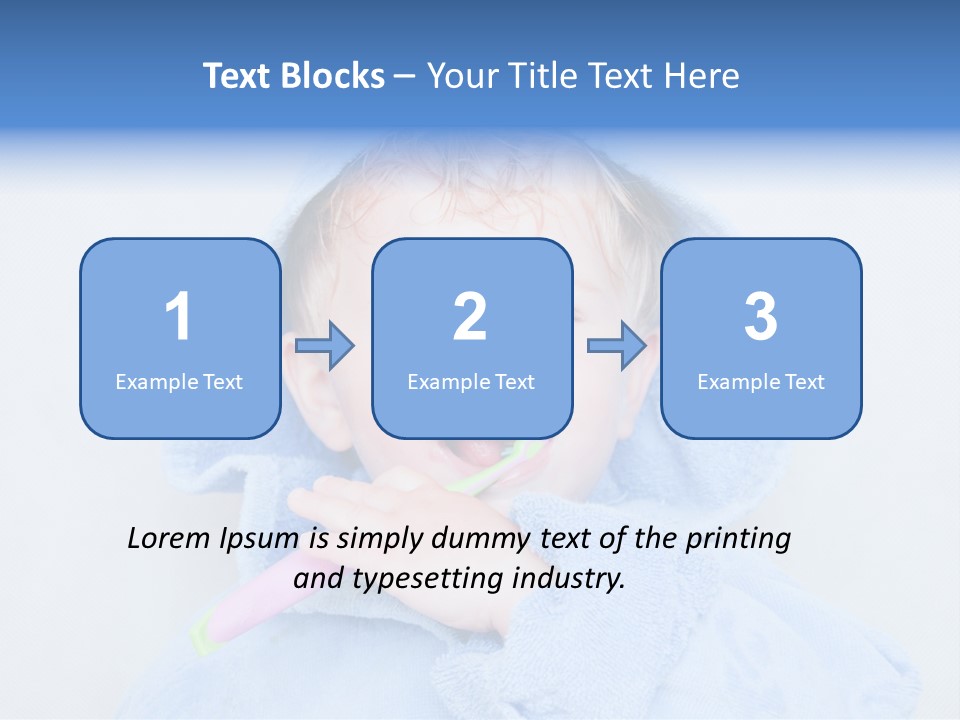 Health Mouth Boy PowerPoint Template
