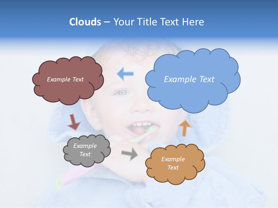 Health Mouth Boy PowerPoint Template
