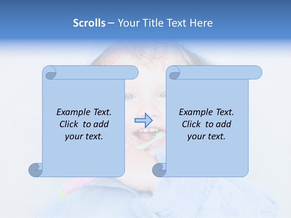Health Mouth Boy PowerPoint Template