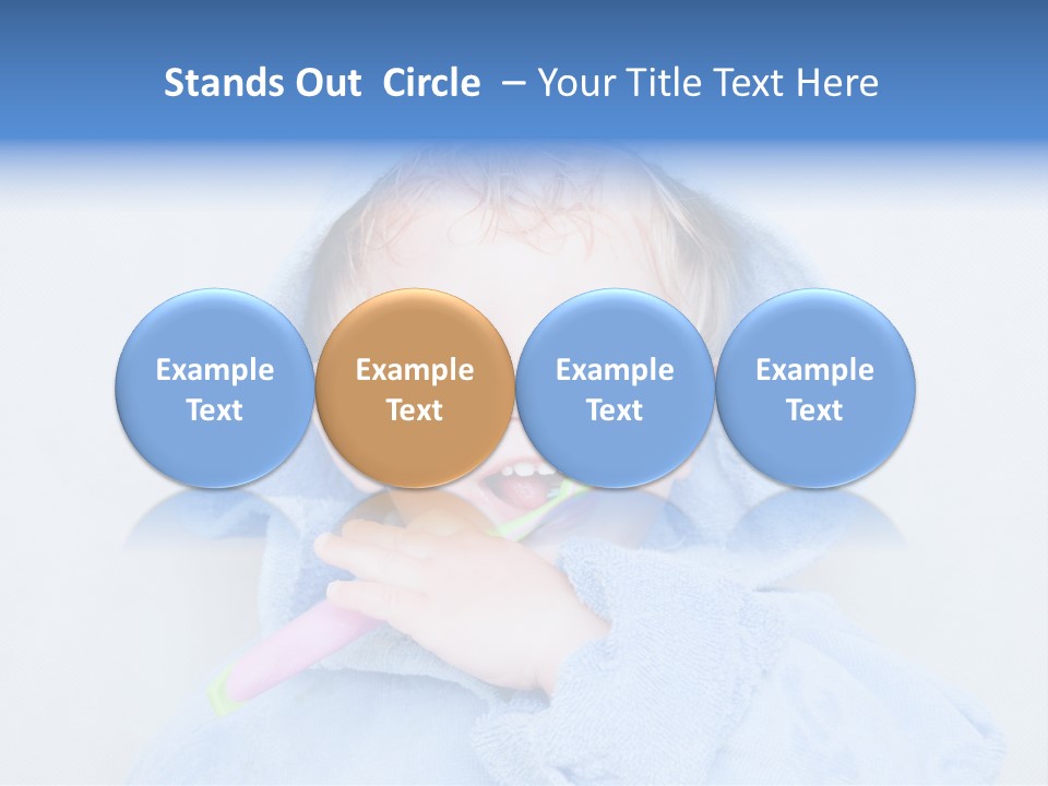 Health Mouth Boy PowerPoint Template