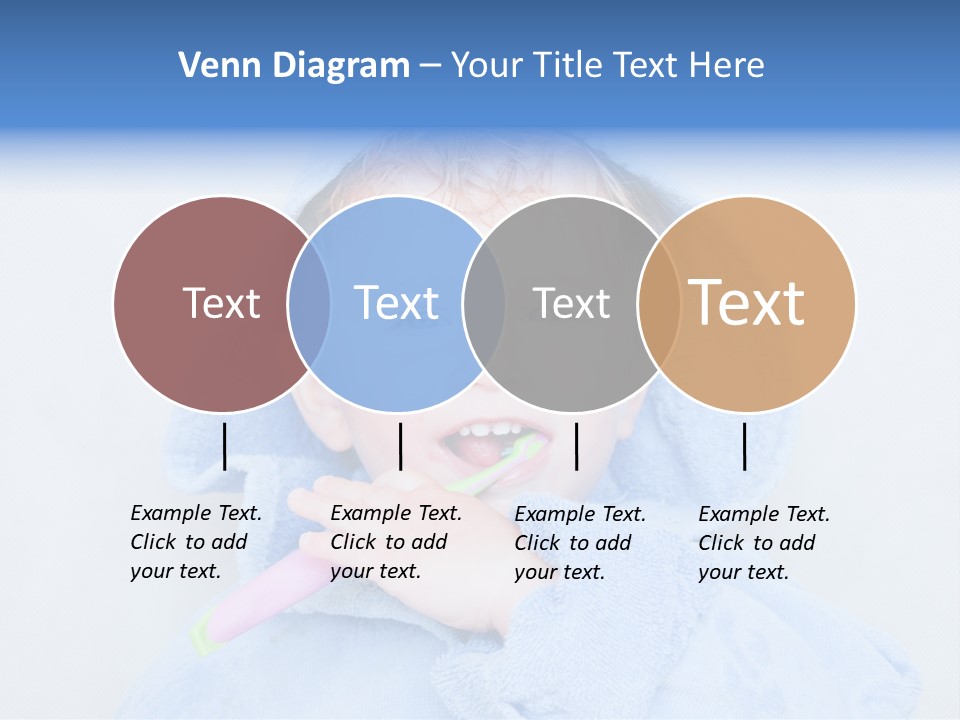 Health Mouth Boy PowerPoint Template
