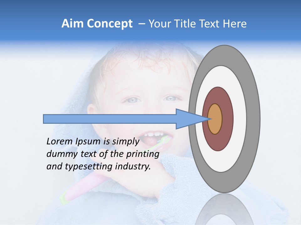 Health Mouth Boy PowerPoint Template