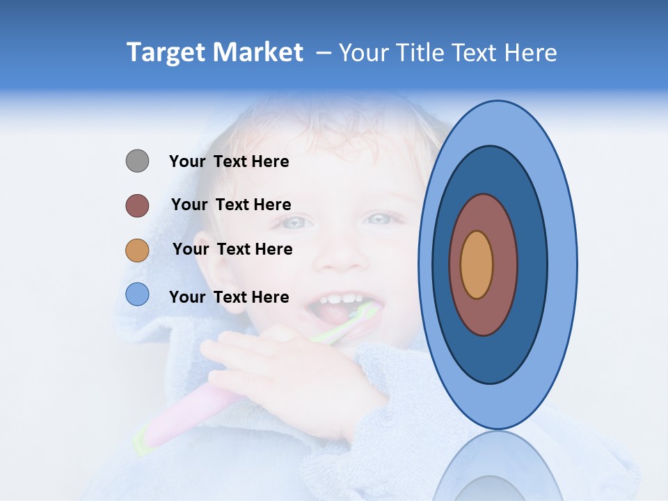 Health Mouth Boy PowerPoint Template