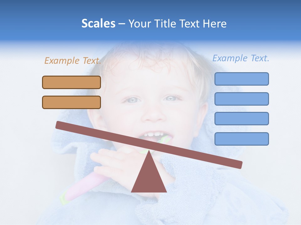 Health Mouth Boy PowerPoint Template