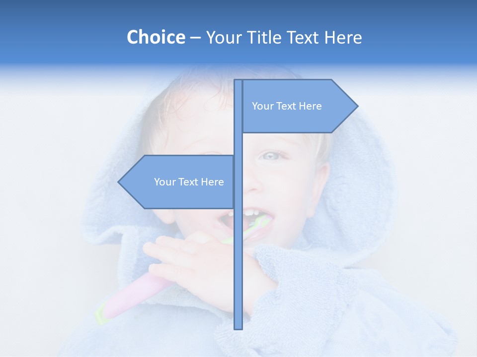 Health Mouth Boy PowerPoint Template