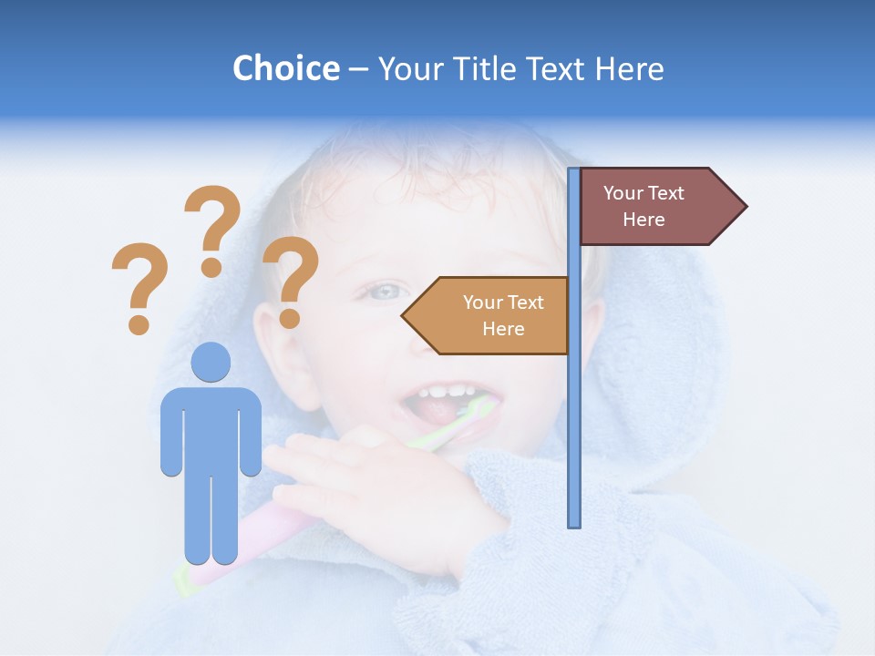 Health Mouth Boy PowerPoint Template