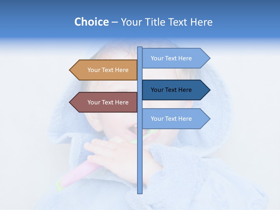 Health Mouth Boy PowerPoint Template