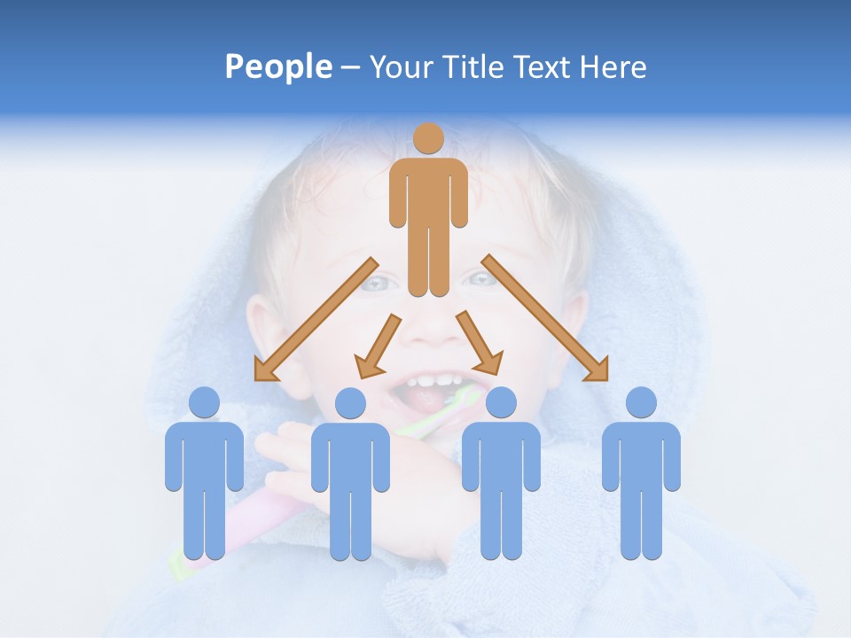 Health Mouth Boy PowerPoint Template