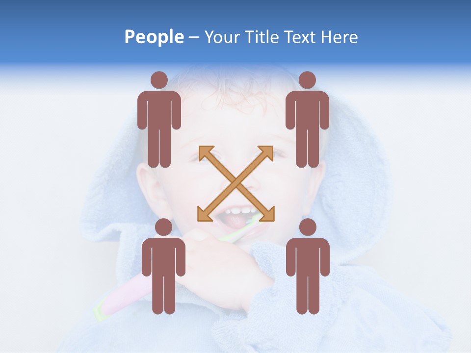 Health Mouth Boy PowerPoint Template