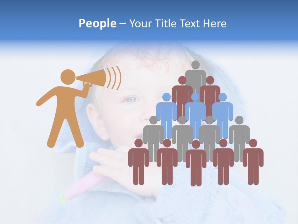 Health Mouth Boy PowerPoint Template