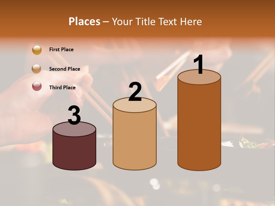 Women Thai Restaurant Hand PowerPoint Template