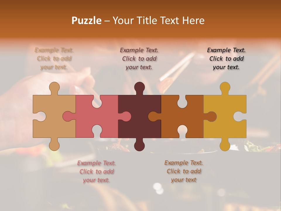 Women Thai Restaurant Hand PowerPoint Template