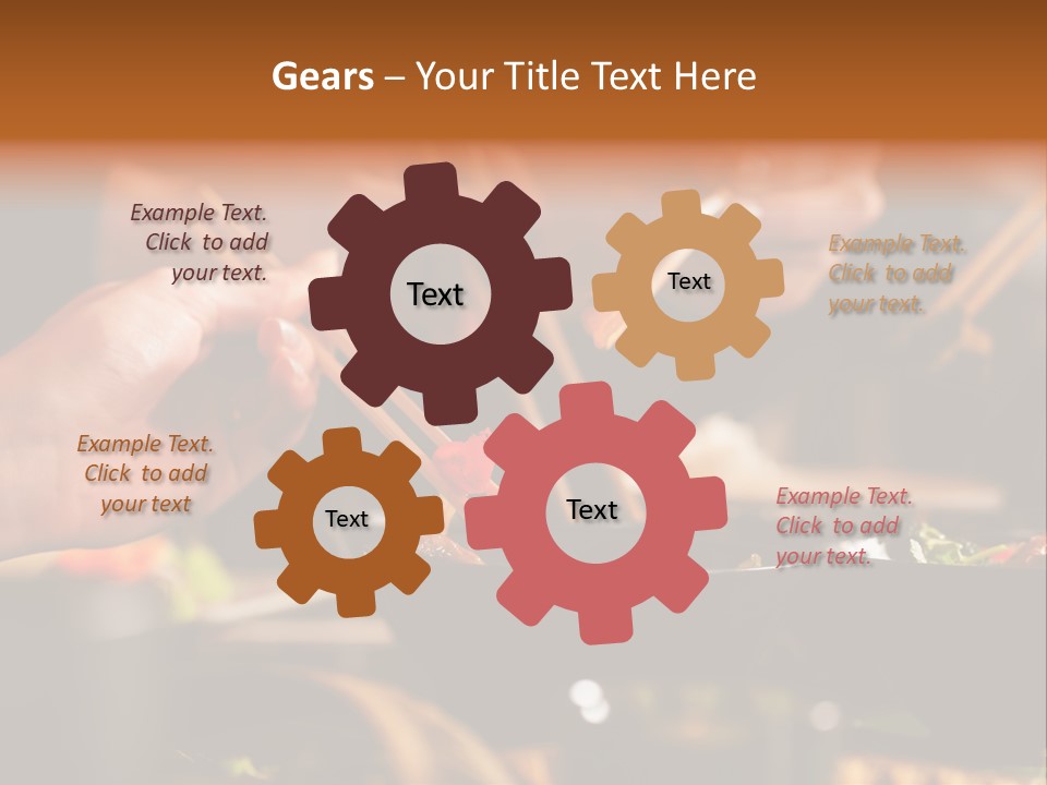 Women Thai Restaurant Hand PowerPoint Template