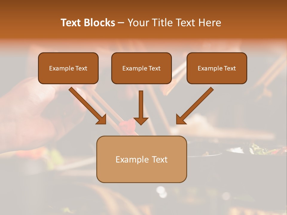 Women Thai Restaurant Hand PowerPoint Template