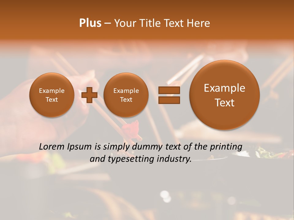 Women Thai Restaurant Hand PowerPoint Template